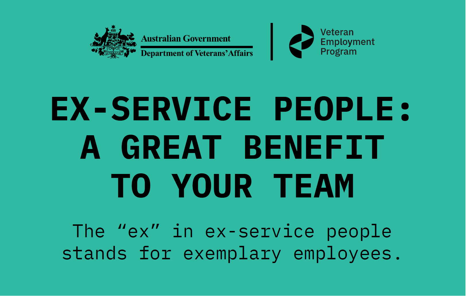 Exservice people, experienced and ready Veteran Employment Program